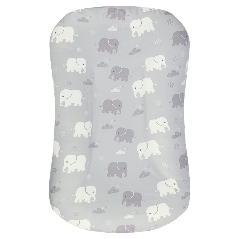 TANOFAR Baby Lounger Cover Newborn Lounger Cover for Boys Removable Nest Slipcover Soft Comfortable Machine Washable Elephants