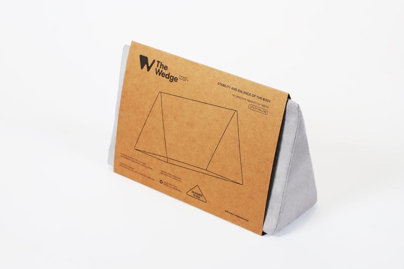 The Wedge The Wedge Small Wedge Pillow Positioning Pillow Positioning Wedge Foam Wedge Pregnancy Wedge Made in USA Medical Wedge Pillow Position Pillow Ramp Pillow Tablet Pillow Knee Pillow Gray 