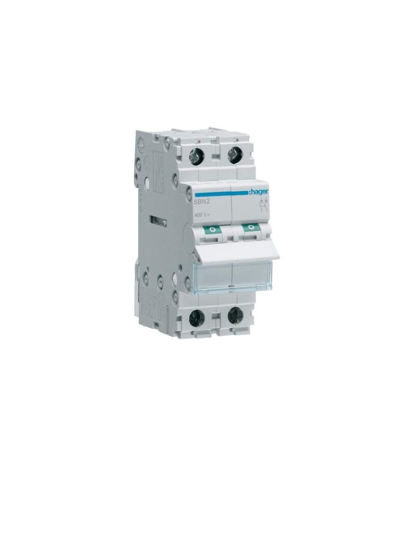 Hager HAGER Double-Pole 63A 2POLE ISOLATOR SBN264N *ONEKONEKT*  - Image 3