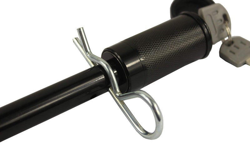 MaxxHaul 50151 Trailer Hitch Lock Pin Set 5/8 and 1/2 Inch with Locking System Anti-Rattle for 1-1/4" and 2" Class I,II,III,IV,V Hitches - Black Finish - Image 4