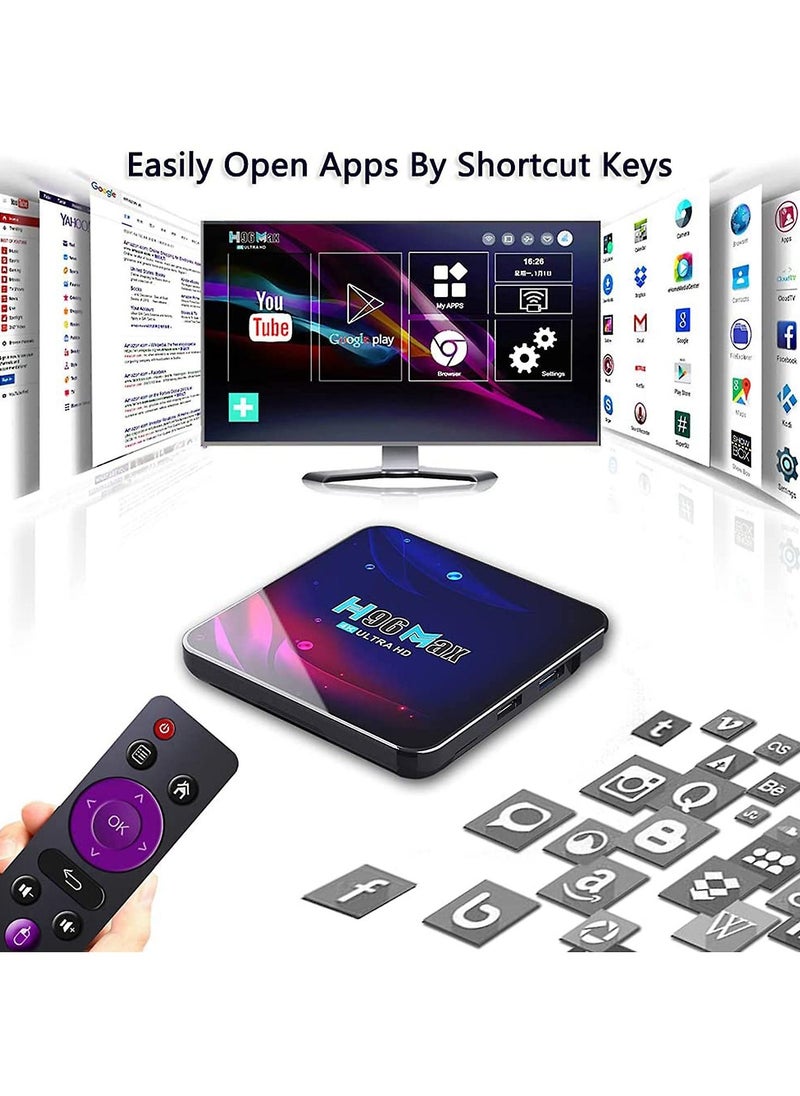 Generic TV Adapter Android TV Box H96Max Set Top Box Home TV Network Box  - Image 3