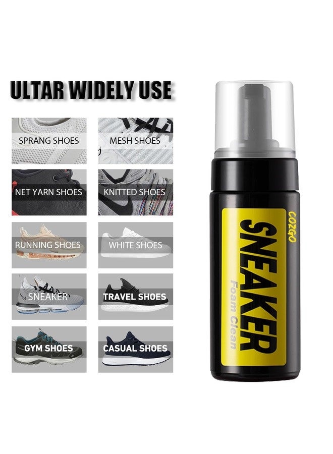 SNEAKER CLEANING Shoe and Sneaker Cleaner Kit, Easy Detergent for Sneakers Athletic Shoes - Water-Free Foam Sneaker Cleaner with Shoe Brush and Shoe Cloth Easy, Gentle Rub Design | 3 in 1 Stain Remover Spray Removes Dirt, Grime and Grass - Image 5