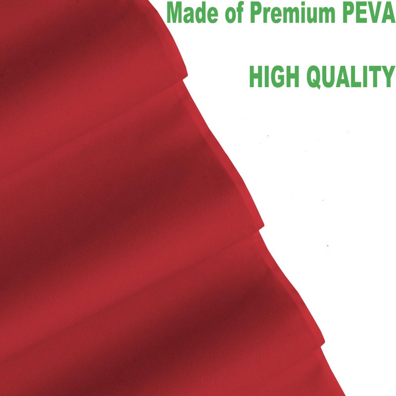 rebdng Plastic Red Tablecloths 3 Pack Disposable Table Covers 54 x 108 Inch Ruby Shine Red Table Cloths for Parties Anniversary Thanksgiving Christmas Graduation Wedding  Fits 6 to 8 Foot Rectangle Tables - Image 2