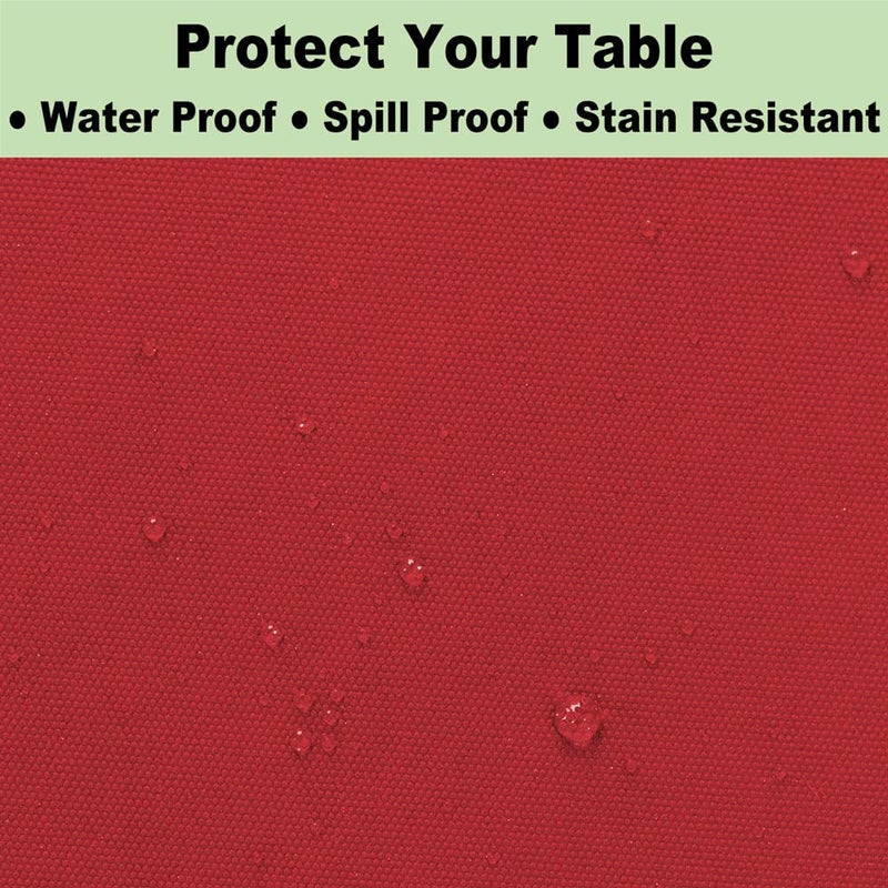 rebdng Plastic Red Tablecloths 3 Pack Disposable Table Covers 54 x 108 Inch Ruby Shine Red Table Cloths for Parties Anniversary Thanksgiving Christmas Graduation Wedding  Fits 6 to 8 Foot Rectangle Tables - Image 4