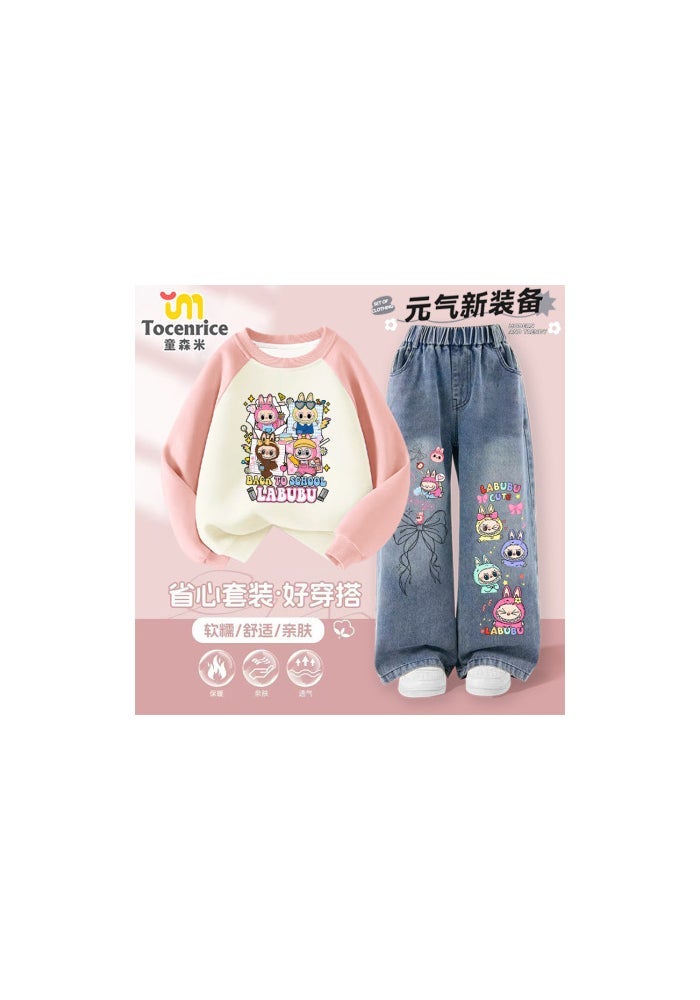 Bell Bud's Journey Animation Peripheral T-shirt Boys and Girls Same Style Japanese Minister Cat Printed Children's Wear Half Sleeve Clothes - Image 1