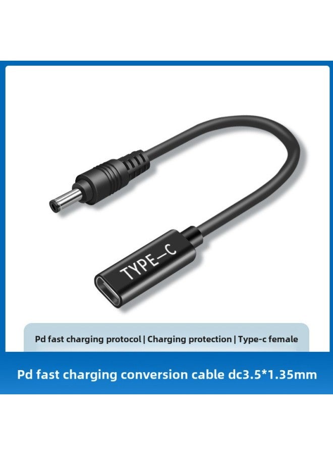 PD Notebook Charging Line Typec Mother To 35135mm For Notebook Computer Pd Power Decoy Fast Charging Line-Color:TypeC Female To 35135 Short Line 65W  - Image 2