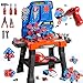 KIZONLY Kids Tool Toy Playset with Electronic Drill Sound for Aged 3 4 5 6 7 8 Workbench Toys for Toddlers 35 Pretend Play Tool Box Construction Mechanic Set Birthday Gift for Boys Girls Ages 38 - Image 2