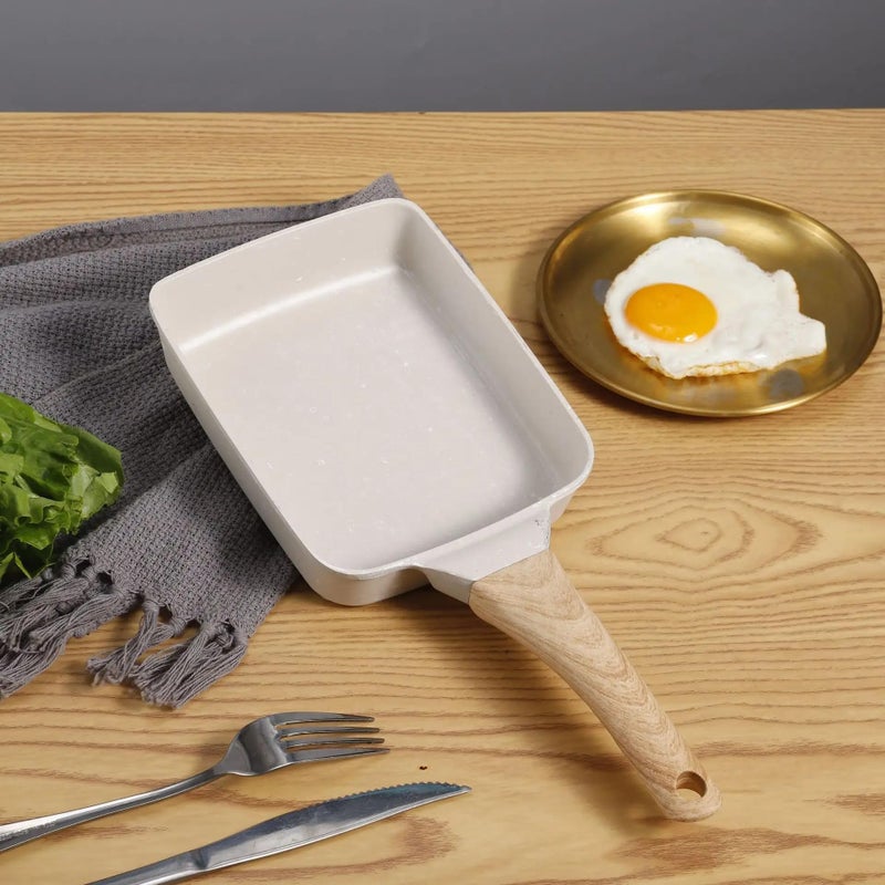 4tens Japanese Omelette Pan Non-Stick Tamagoyaki Pan Non-Stick Rectangular Frying Pan Sauté Pan Breakfast Pan Egg Frying pan Fried Egg Pan Skillet for Breakfast (Brakefast Pan) - Image 1