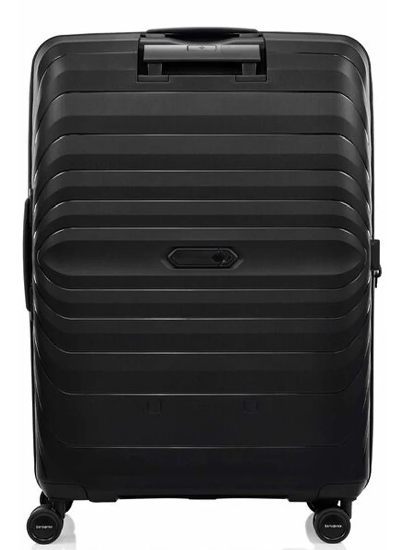 Samsonite 81 Octolite Neo Suitcase Check-In Size 81 cm / 30 inch, 4 Spinner Wheels, Polypropylene, Black|TSA Combination Lock|Expandable|Anti-Theft Secuirty Zipper|Inner Mesh Pocket - 3 Years International Warranty  | Best Price UAE