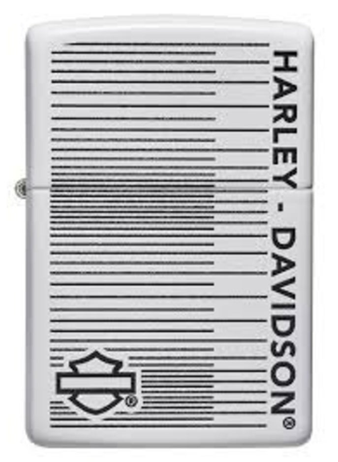 Zippo Harley-Davidson Logo White Matte Pocket Lighter
