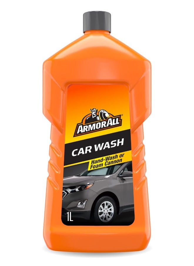 ARMOR ALL Armor All Car  Wash  1L Car Shampoo  Dual Action Formula for a Clean and Shiny Car, Water Beading Technology, Ideal for Car & Motorcycle Detailing,  - Image 1