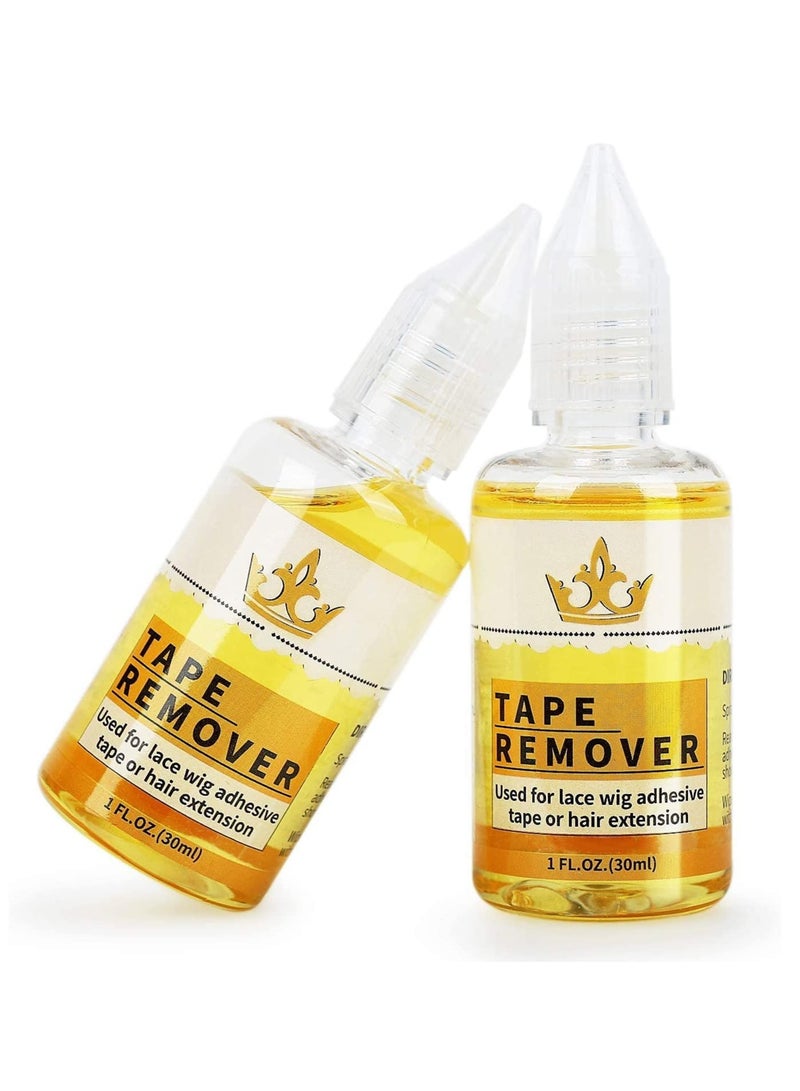 ELTRAZONE Tape in Extension Remover - Fast Acting Hair Extensions Hair Glue Lace Wig Glue Remover,Tape in Hair Extensions Adhesive Remover(Two Bottles) - Image 5