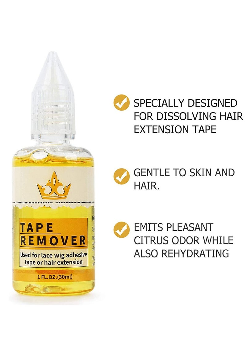 ELTRAZONE Tape in Extension Remover - Fast Acting Hair Extensions Hair Glue Lace Wig Glue Remover,Tape in Hair Extensions Adhesive Remover(Two Bottles) - Image 4