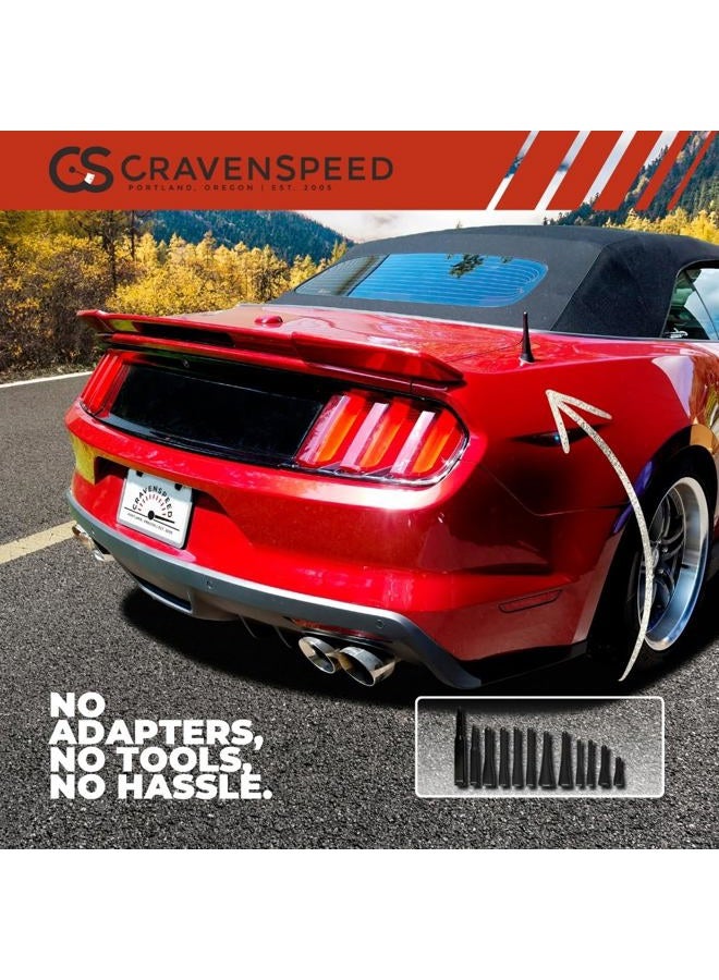 CravenSpeed The Stubby Antenna Replacement | Ford Fusion 2005-2018 | 4 inches | Made in USA | Installs in Seconds | Break, Chip, & Fade Resistant - Image 2