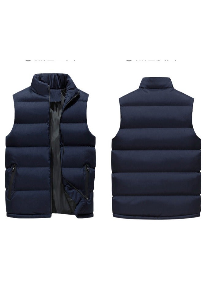 NIBEMINENT Lightweight Casual Down Jacket Winter Warm Vest black sleeveless jacket man without hood - Image 3
