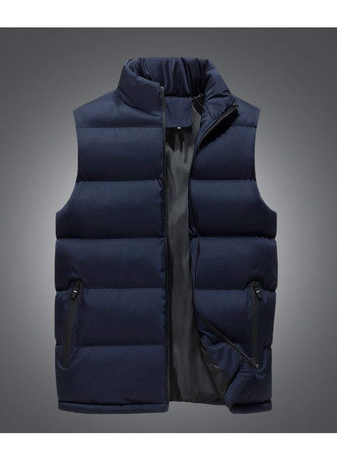 NIBEMINENT Lightweight Casual Down Jacket Winter Warm Vest black sleeveless jacket man without hood - Image 2