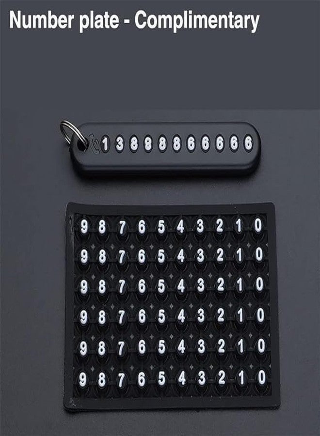 Stadash Anti-Lost Car Keychain with Phone Number Tag - Double Pendant Metal Keyring, Durable Hand-Woven Leather Strap for Car, Bike, Scooty, Office, and Home - Stylish Key Holder for Men and Women - Image 3