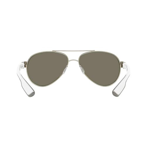 Costa Del Mar Polarized Sunglasses Womens - Loreto Aviator Designer Sunglasses for Women with 100% UV Protection - Size 56 - Palladium/Blue Mirror 580G - Image 3