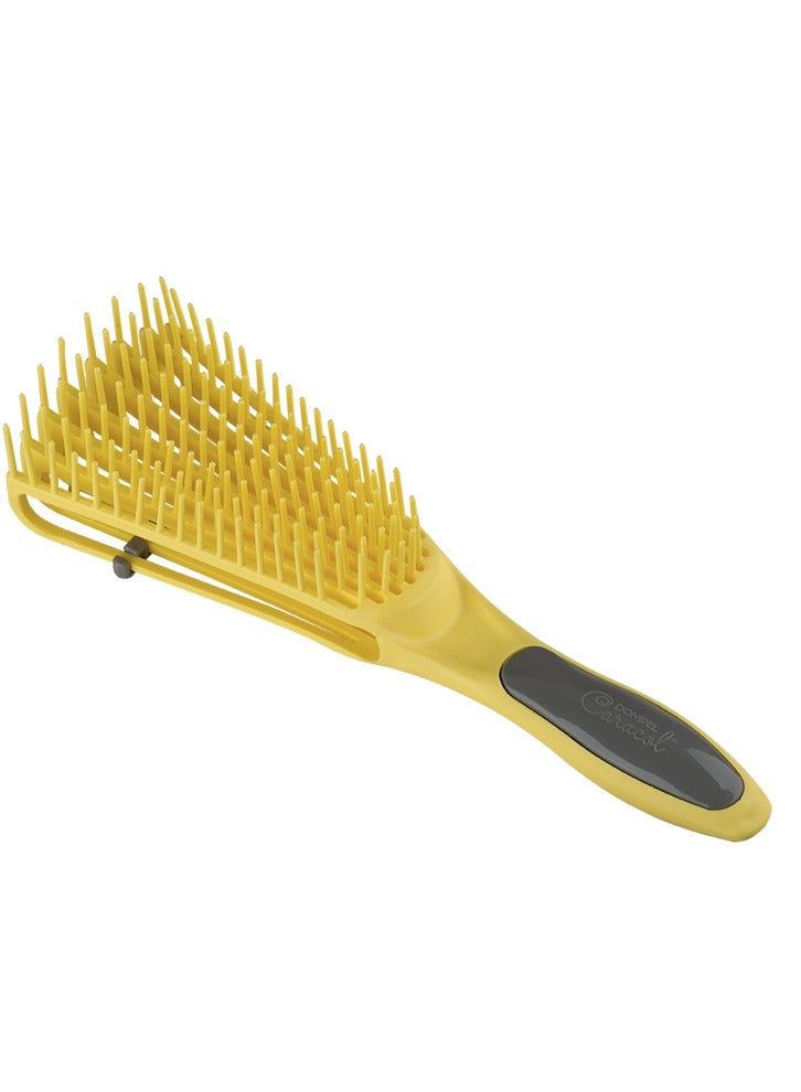 DOMPEL Silicone Styling Brush for Curly Hair – Yellow - Image 3