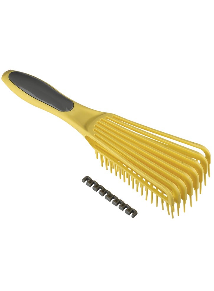 DOMPEL Silicone Styling Brush for Curly Hair – Yellow - Image 4