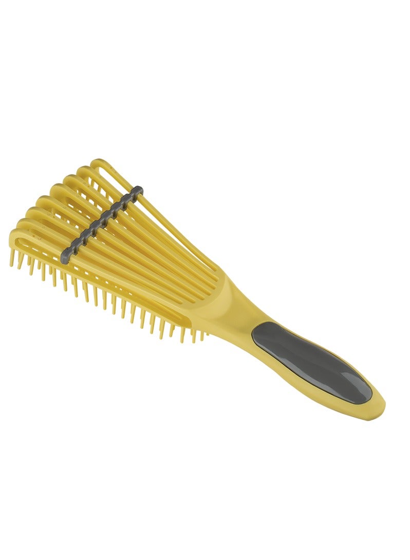 DOMPEL Silicone Styling Brush for Curly Hair – Yellow - Image 2