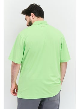 Greg Norman Men Sportswear Fit Short Sleeve Training Polo Shirt, Light Green  - Image 2