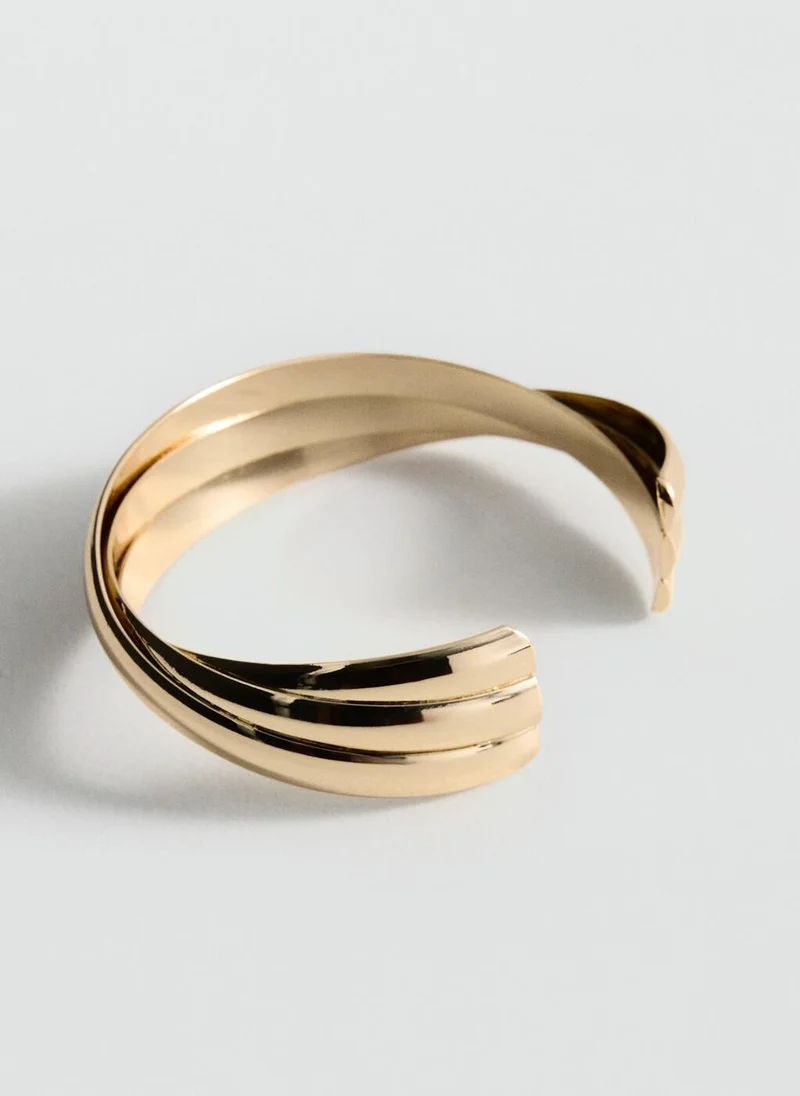 مانجو Rigid Bracelet With Relief