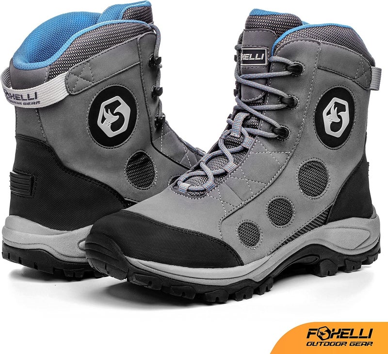 Foxelli Wading Boots – Lightweight Fly Fishing Boots for Men, Rubber Sole Wading Shoes - Image 2