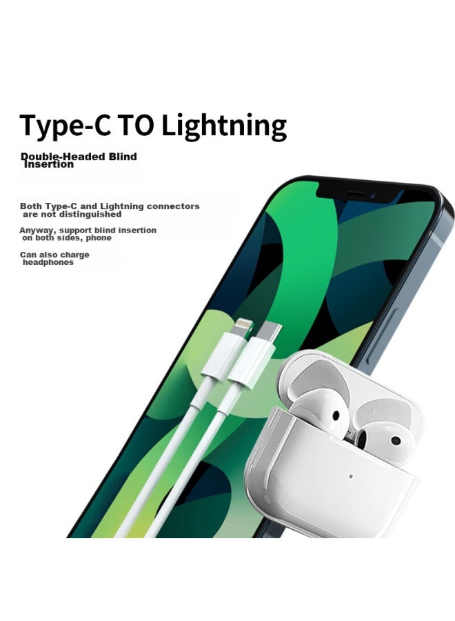 Masentek Type-c To Lightning Charging Cable, 30w Pd Fast Charging Data Cable, Compatible With Apple Iphone 14/13/12 Pro Max/11/8/67, Ipad, 1m - Image 3