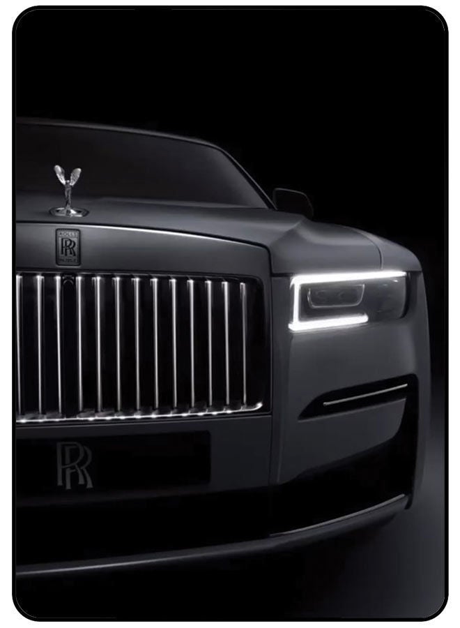 AMINA ALSHEBLI Protective Case Cover For Samsung Galaxy Tab A 10.5 Inch (T590) Black Rolls Royce Car - Image 1