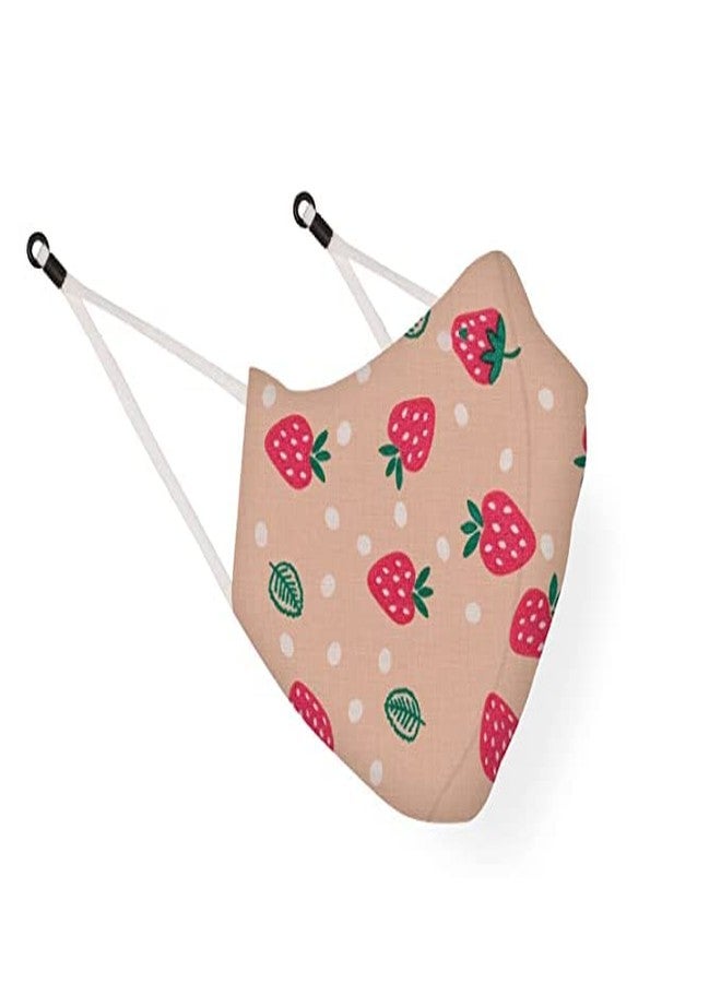 مابل قناع وجه قطني لطيف قابل لإعادة الاستخدام والغسل والتنفس من مابل للأولاد والبنات، مزود بحلقات أذن قابلة للتعديل وبدون صمام، متعدد الألوان (عبوة من 5 قطع) (للأعمار من 7 إلى 14 سنة) - Image 3