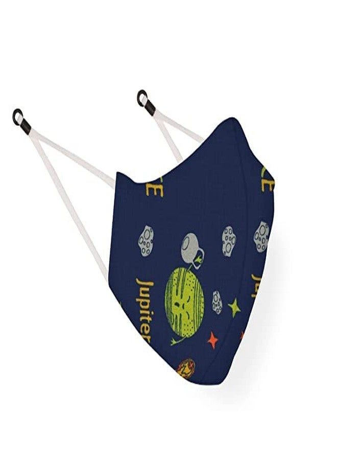 مابل قناع وجه قطني لطيف قابل لإعادة الاستخدام والغسل والتنفس من مابل للأولاد والبنات، مزود بحلقات أذن قابلة للتعديل وبدون صمام، متعدد الألوان (عبوة من 5 قطع) (للأعمار من 7 إلى 14 سنة) - Image 5