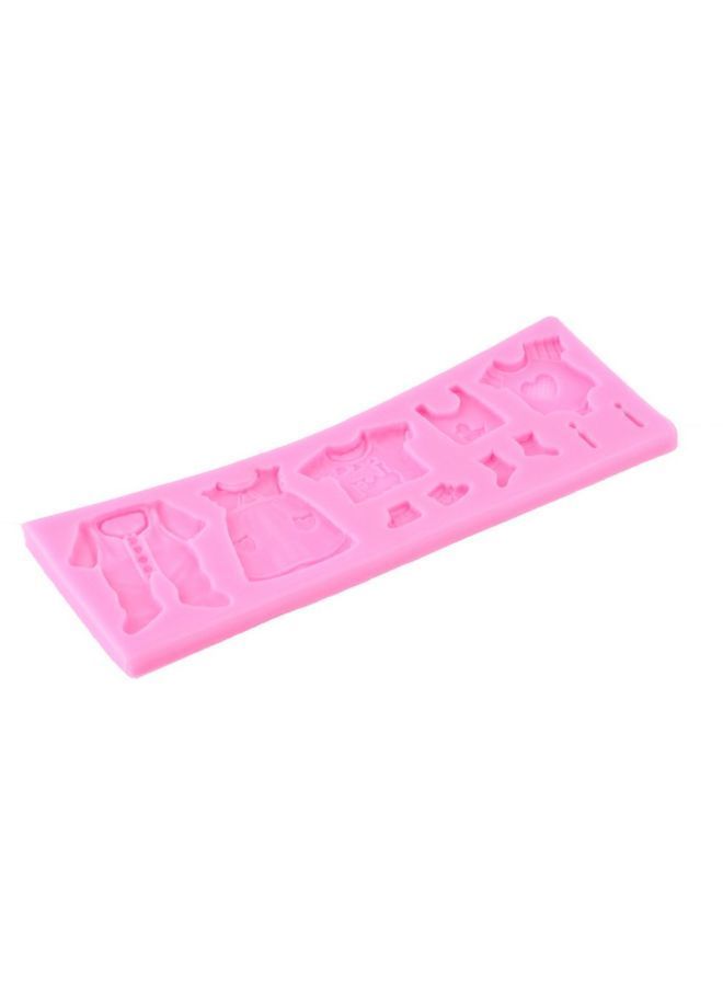 NIBEMINENT 3D Baby Clothes Fondant Mould Pink 17centimeter - Image 2