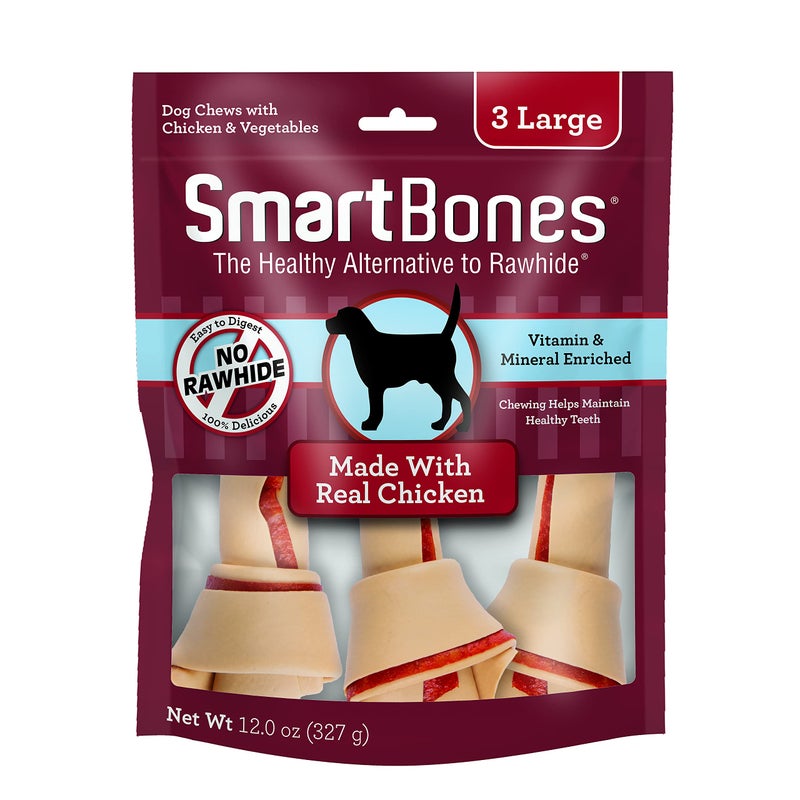 SmartBones Large Chews, Treat Your Dog to a Rawhide-Free Chew Made with Real Meat and Vegetables - Image 1