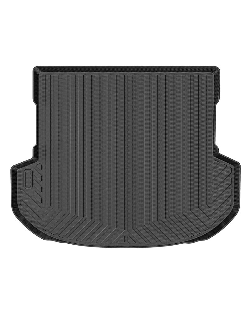 Mixsuper Cargo Liner Compatible with 20192020 Hyundai Santa Fe 5 Passenger Trunk Liner Santa Fe Accessories All Weather Rear Cargo Trunk Floor Mats Black