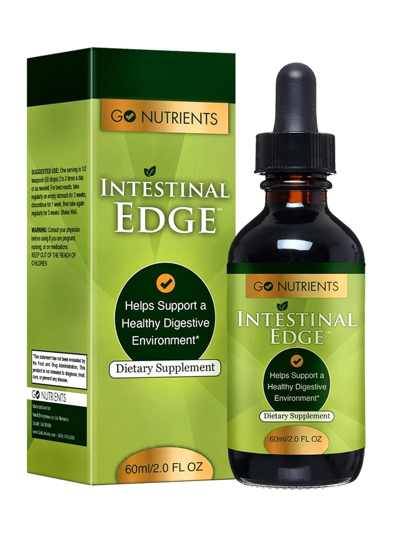 Intestinal Edge - Intestinal Support And Cleanse For Humans With Black Walnut Extract, Wormwood And Etc - 2 Oz