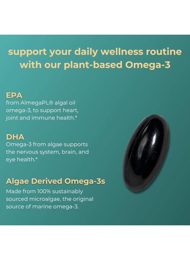 Iwi Omega-3 Essential, 30 Softgels (30 Servings), Plant-Based Algae Omega 3 with EPA + DHA, Brain, Heart & Immune Support Dietary Supplement, Krill & Fish Oil Alternative, No Fishy Aftertaste  - Image 3