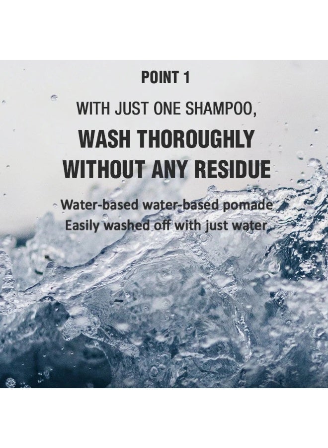 DASHU Classic Incredible Shine Pomade - Glossy Finish, Strong Hold, Water-Based, 100g - Image 5