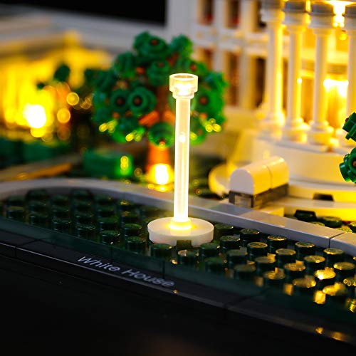 BRIKSMAX Led Lighting Kit for Architecture The White House - Compatible with Lego 21054 Building Blocks Model- Not Include The Lego Set - Image 5