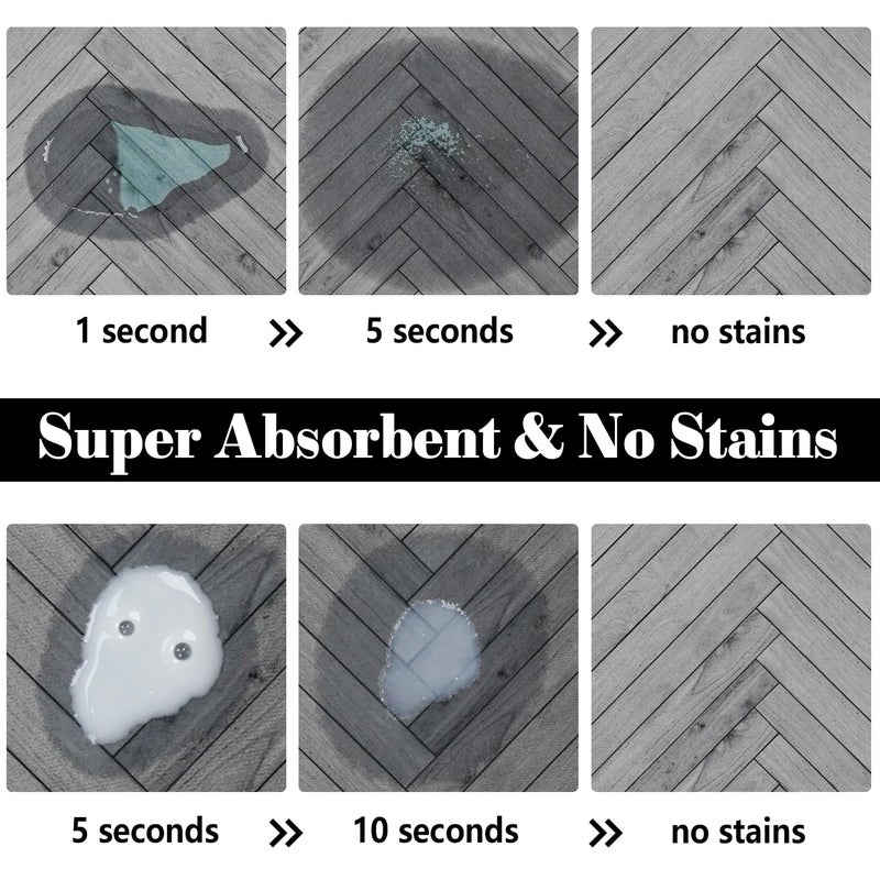 Ayiashiab Dog Food Mats for Floors Absorbent, Pet Cat Food Mat - Quick Dry Dog Bowl Mats for Food and Water, Eco-Friendly Boho Pet Supplies - Image 2