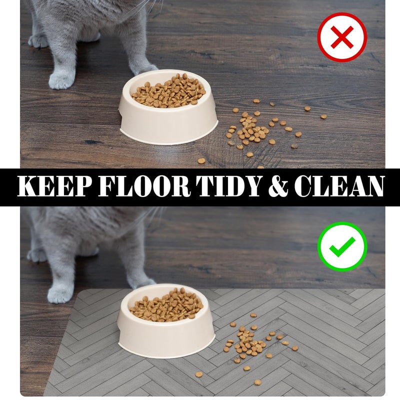 Ayiashiab Dog Food Mats for Floors Absorbent, Pet Cat Food Mat - Quick Dry Dog Bowl Mats for Food and Water, Eco-Friendly Boho Pet Supplies - Image 5