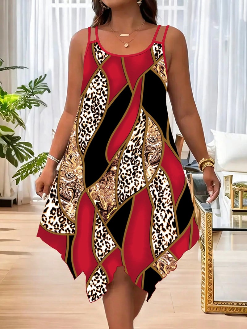 Plus Size Printed Patchwork Dress African Style Women Maxi Dress - Image 2