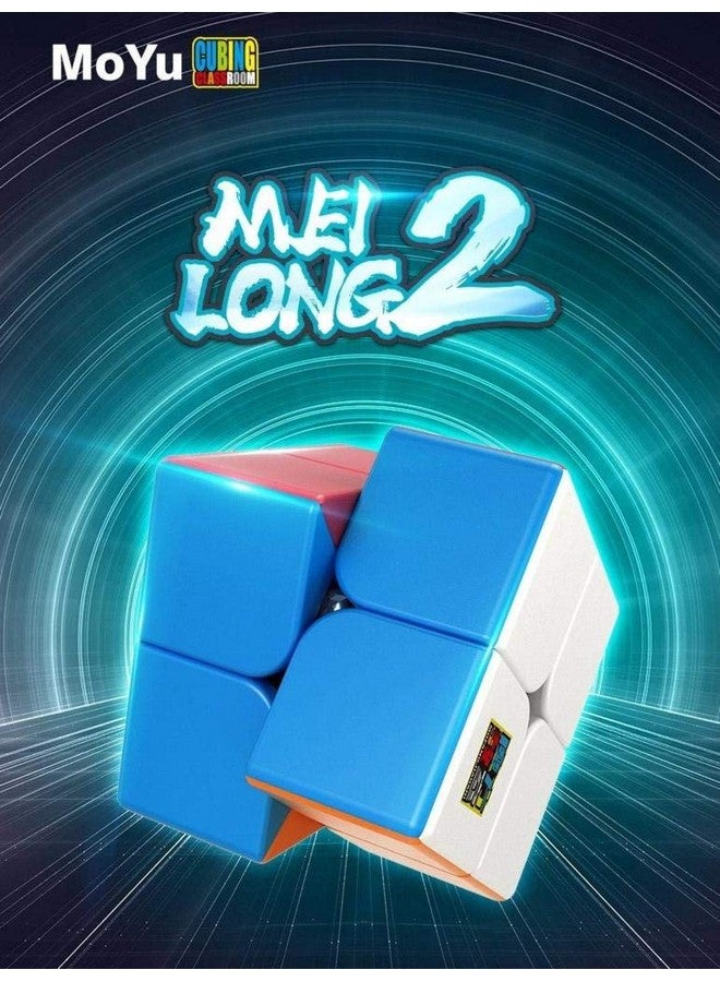 D ETERNAL Moyu Mfjs Meilong 2 2X2 High Speed Stickerless Magic Puzzle Cube Toy For 14 Years And Up, Kid - Image 5