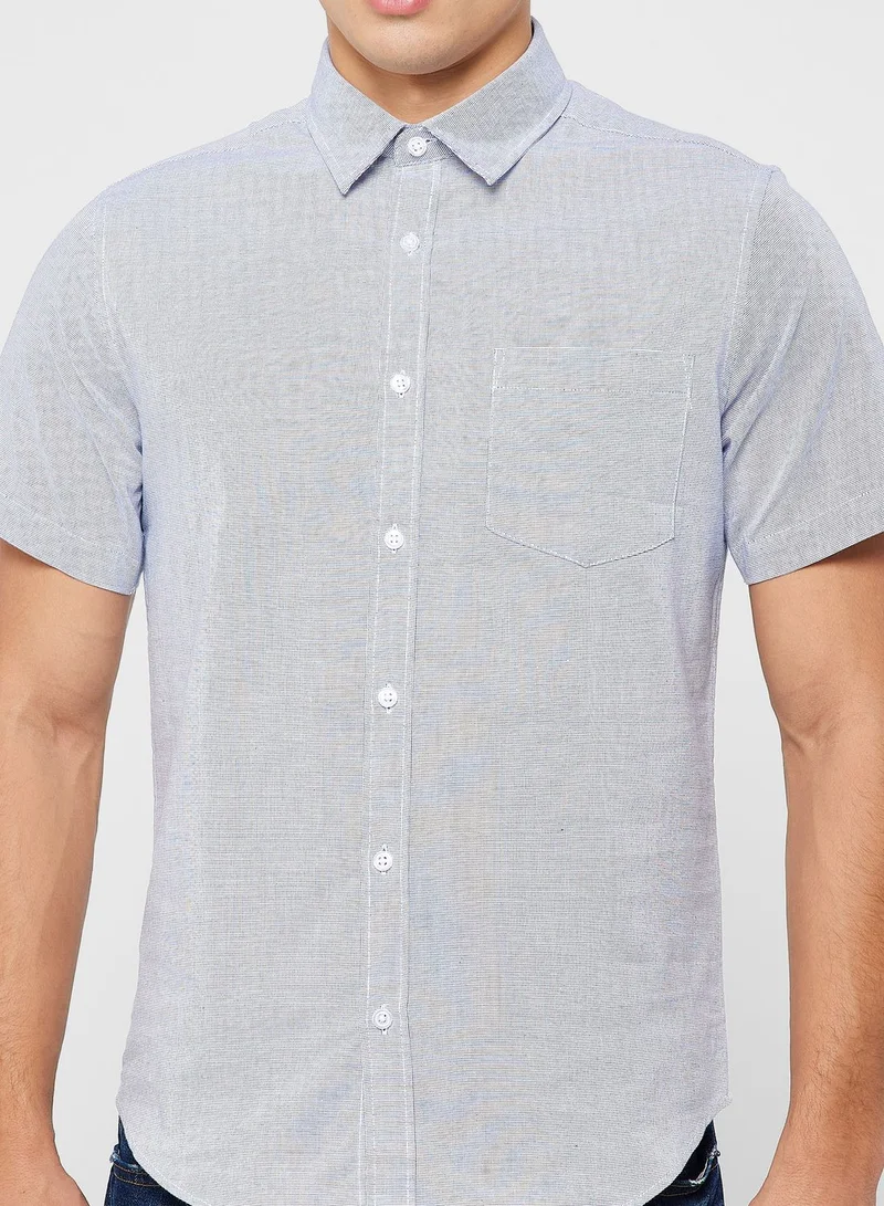 Robert Wood Short Sleeve Dobby Shirt