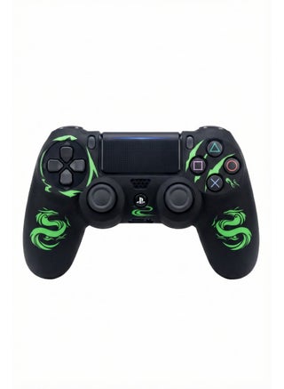 DualShock Wireless Controller For PlayStation 4 Bundle with PS4 Silicone Anti-Slip Shockproof Skin Soft Rubber Grip Case for Better Control Anti-Scratch Durable Protection Sleeve for PlayStation 4 Wireless with Green Cover - view 3