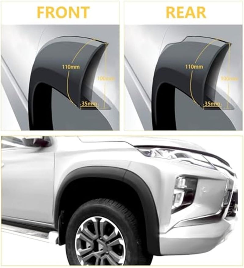 Wivplex Car Fender Flares for Mitsubishi L200 2019-2022 - Image 3