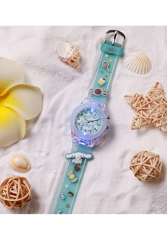 Kids Smartwatches Watch Bracelet Luminous with 3D Cartoon Silicone Children Wrist Watch Child Toys for Girls Kids Blue  - Image 2