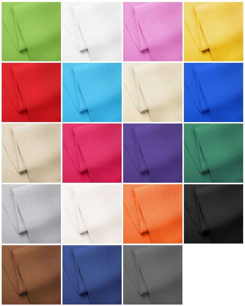 Craftido-19 Options-100% Cotton Fabric by The Yard in Solid Color 44â€Wide by 3yd (9 ft) -Medium Weight 5.2 oz-Soft Cotton for Quilting, Sewing, Crafts, Binding, Backing and Lining - White - Image 4