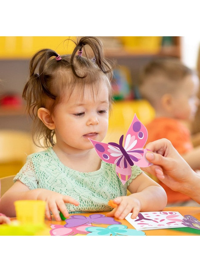 Tatuo 48 Pcs Spring Butterflies Craft Kits for Kids DIY Art Spring Make Your Own Butterflies Paper Craft Set Butterfly Birthday Party Supplies for Home Class Game Activities Art Project - Image 4