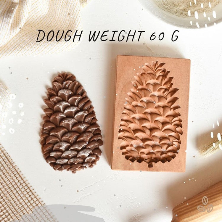 Cookiemoldcutter High-Quality Beech Wood Cookie Cutter Rectangular Wooden Biscuit Mold New Model - Image 2